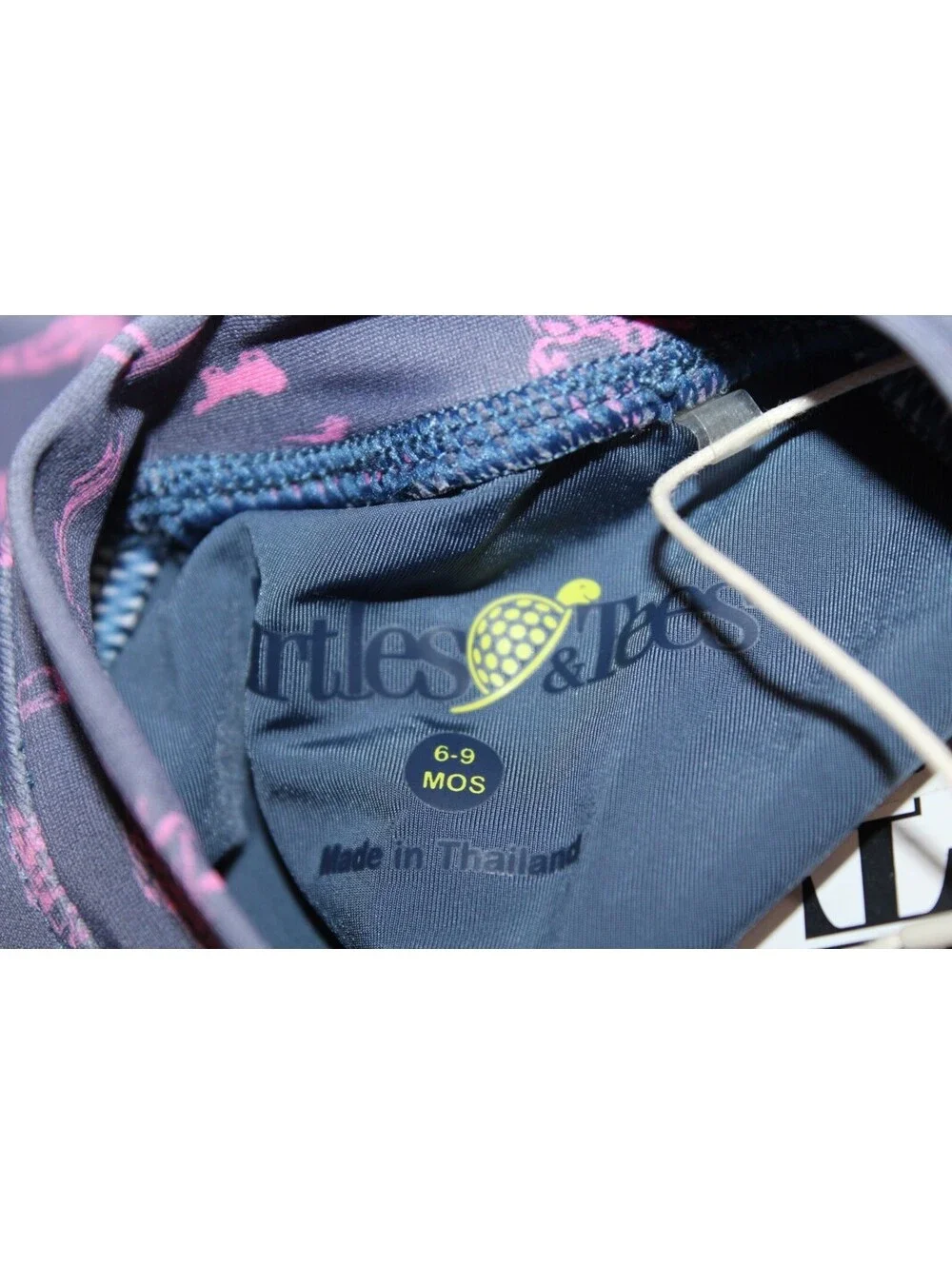 NEW Turtles & Tees Girls Koastal Long Sleeve Swimsuit Club Life (6-9 Months)